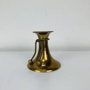 Bougeoir noeud laiton doré vintage