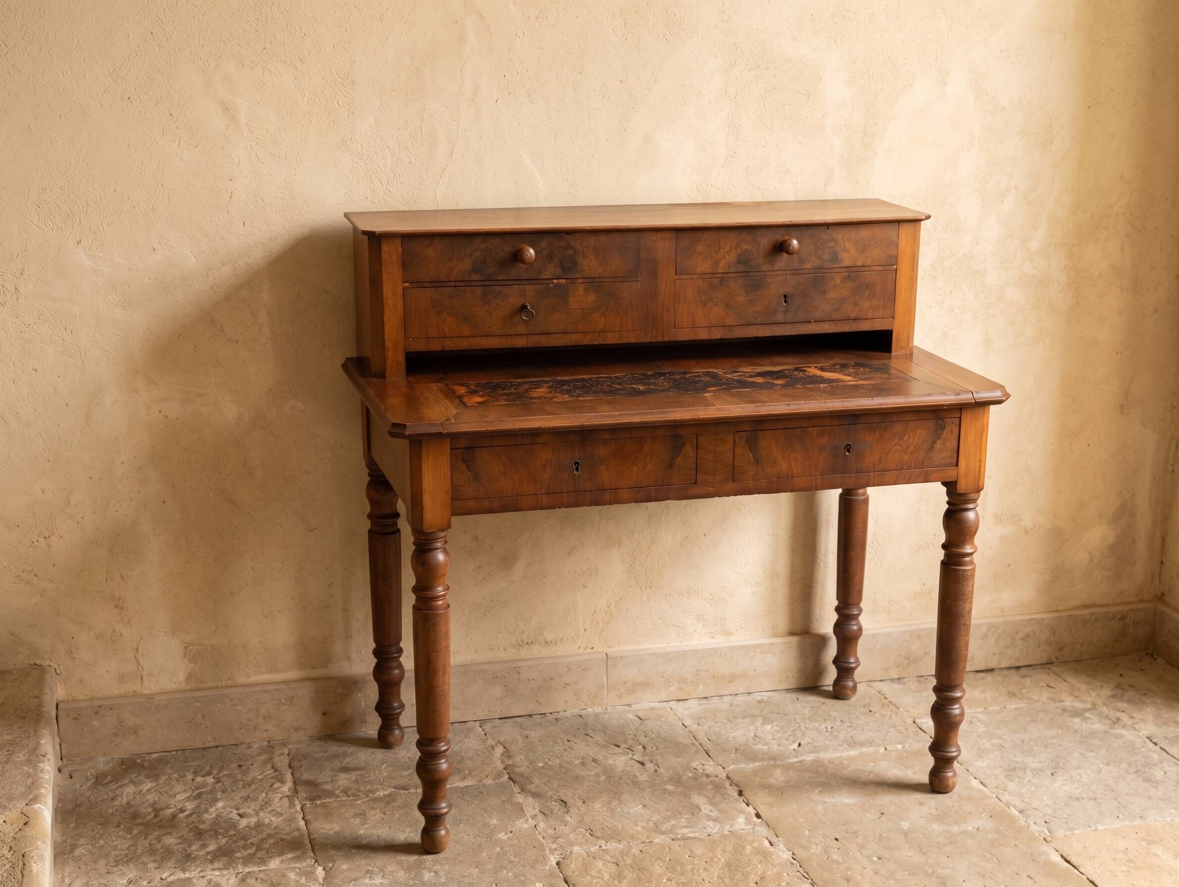 Old wooden secretary
