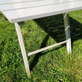 Set armchairs and garden table vintage circa 1970 R Gleizes