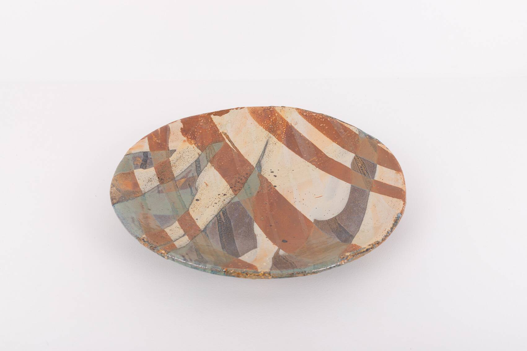 Unique Sicilian earthenware dish plate