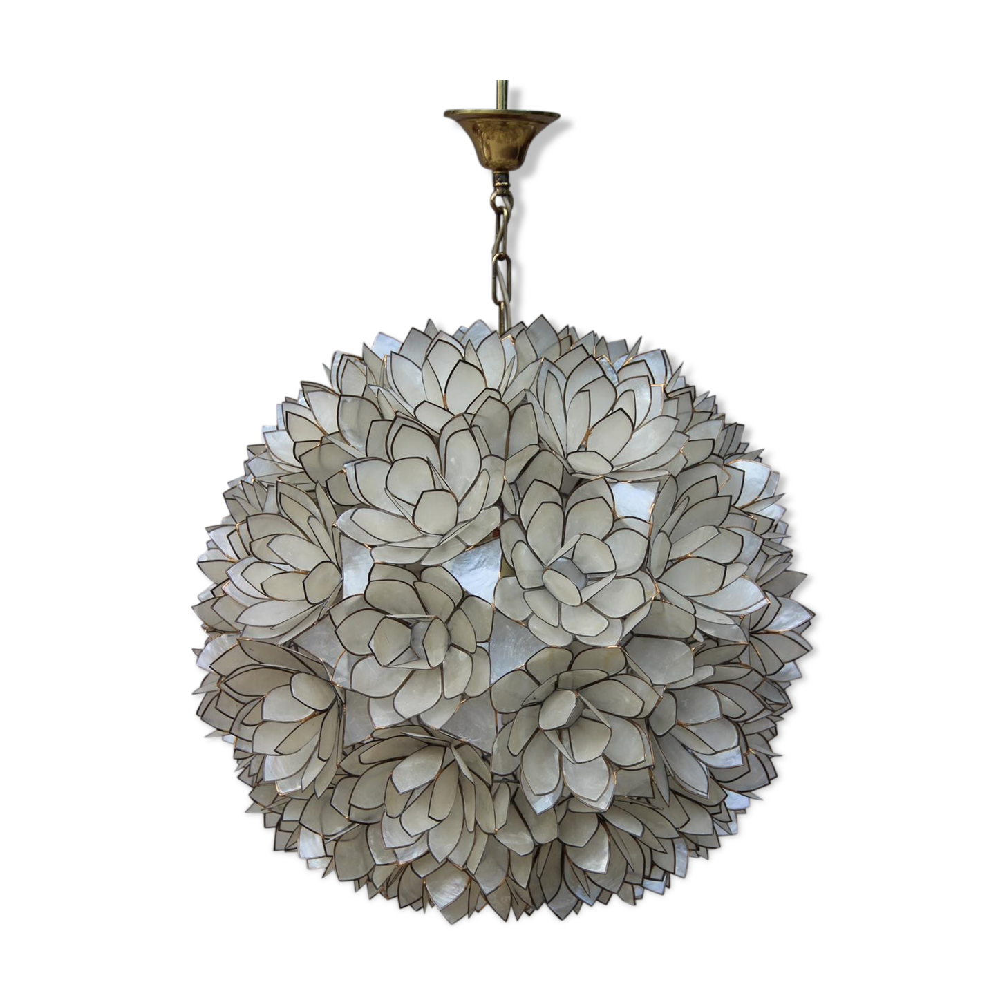Hanging lamp Rausch Capiz mother-of-pearl flower 51cm