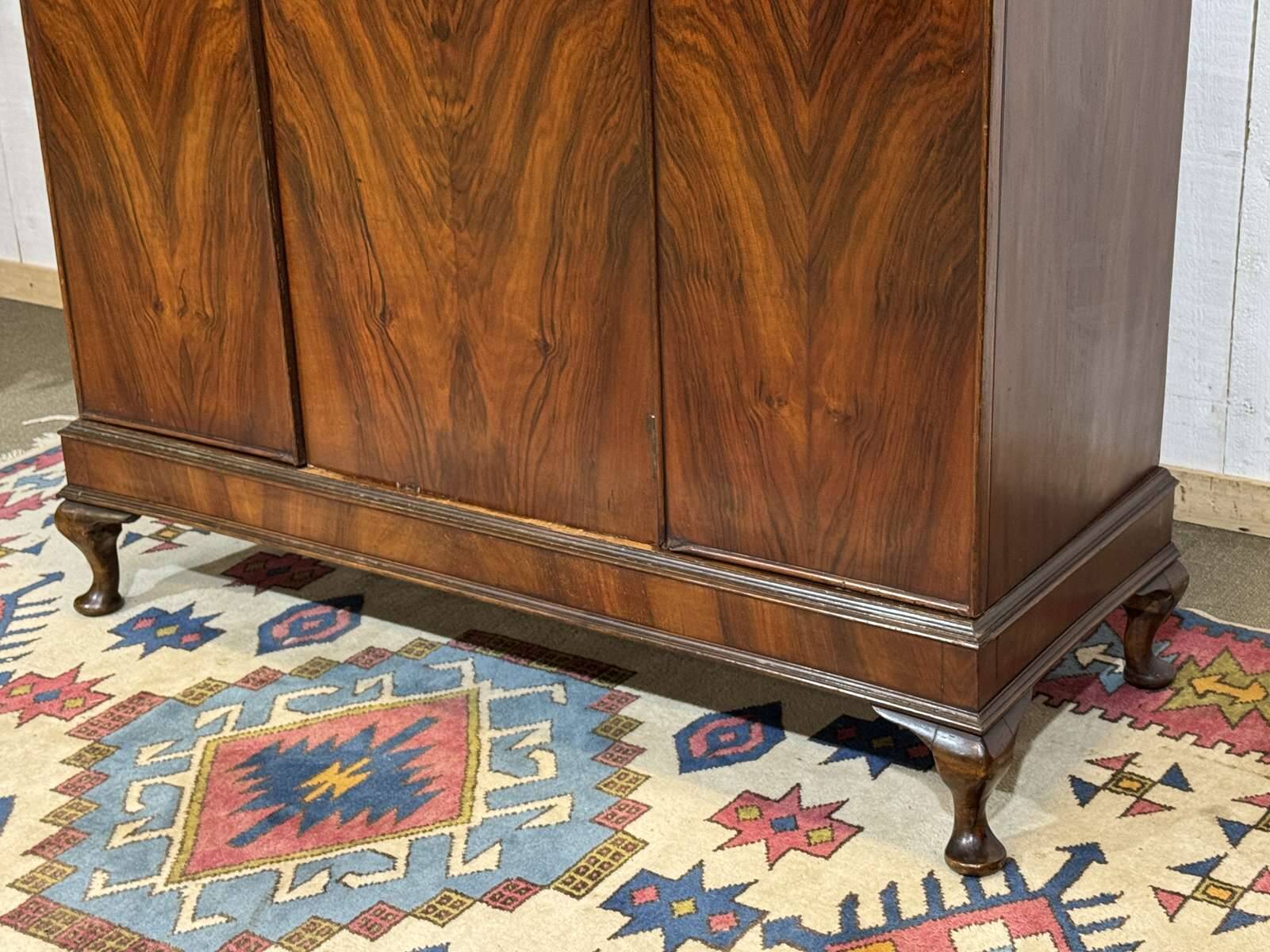 English wardrobe from the 1930s in walnut.