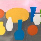 Tableau Rose à l'huile