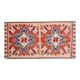 1970s Vintage Turkish Oushak Handmade Wool Cotton Orange Area Rug 175x329