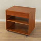 60s Side Table on Wheels