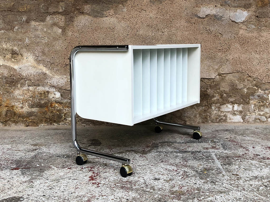 Vintage vinyl storage furniture, circa 1968, made in France