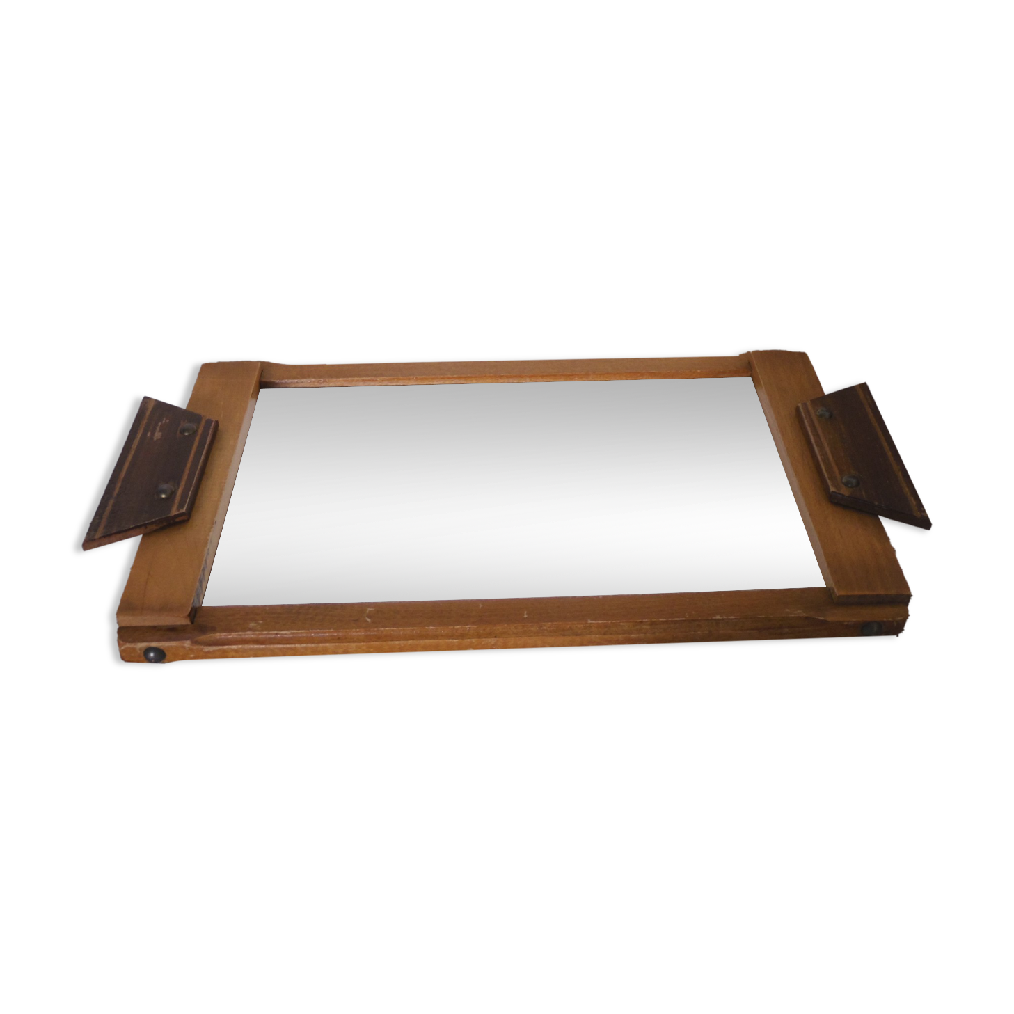 Plateau miroir et bois
