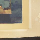 Original color lithograph Toni Agostini, still life