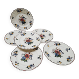 Set of 6 Sarreguemines dessert plates