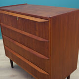 Teak chest of drawers, Danish design, 1970s, made in Denmark