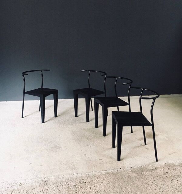 Postmodern Dr. Glob Dining Chairs by Philippe Starck for Kartell, Italy, 1980s, Set of 4