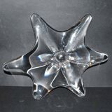 Baccarat splash star pocket bowl in molded crystal design 1950-1960