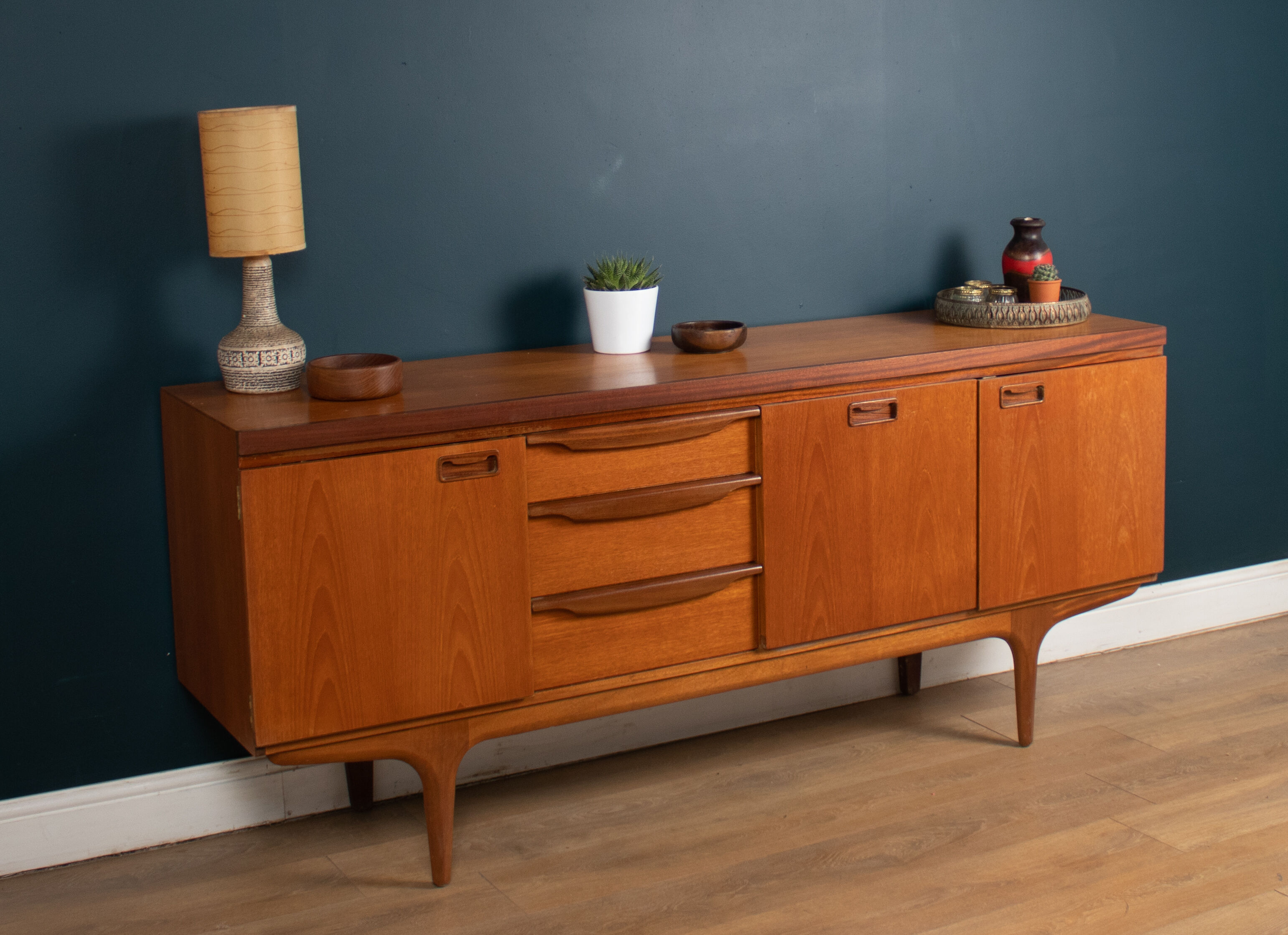 Retro teak 1960s Greaves & Thomas mid century sideboard