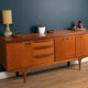 Retro teak 1960s Greaves & Thomas mid century sideboard
