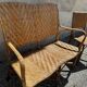 Vintage woven rattan set