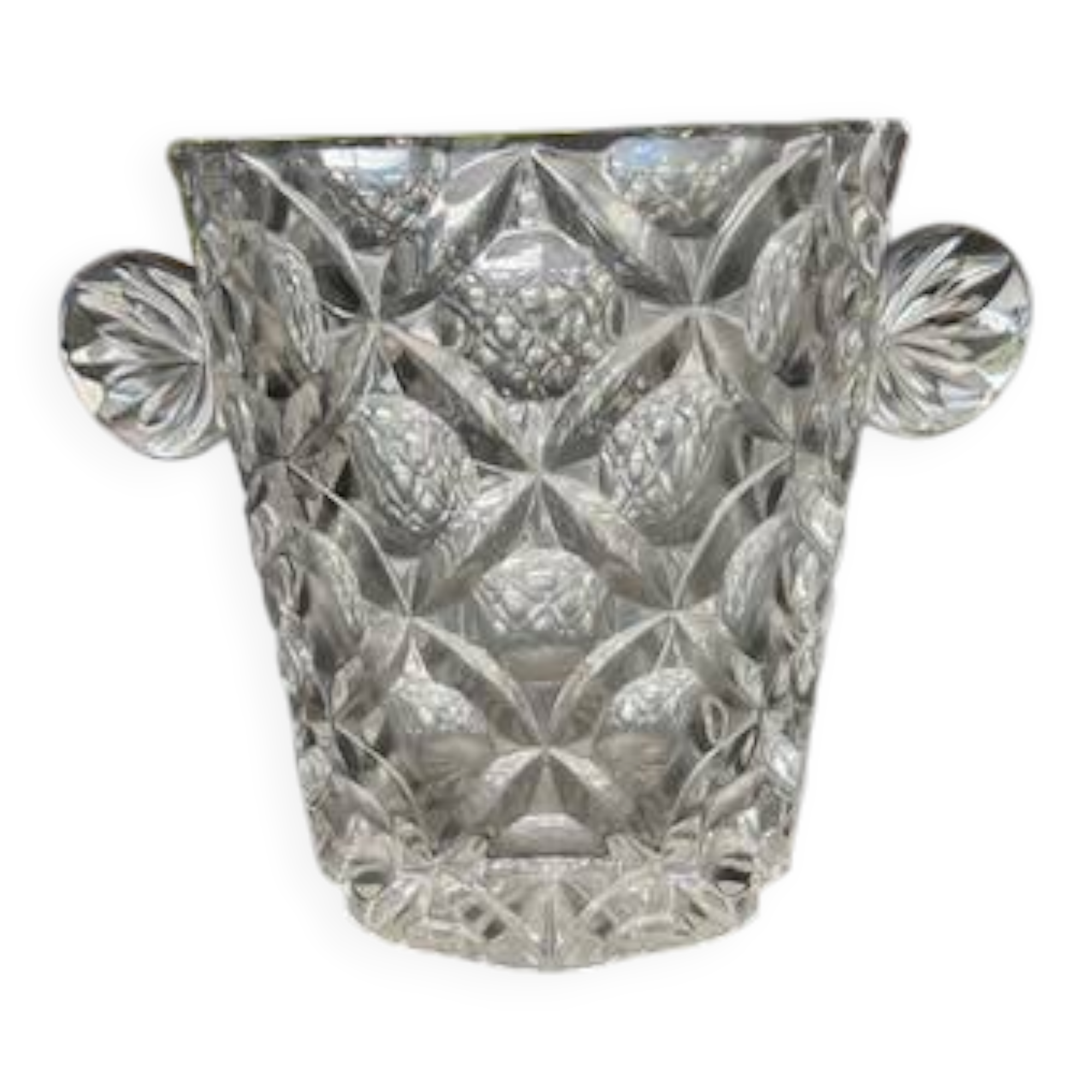 Glass ice bucket