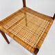 Danish teak and papercord side chair, 1960s
