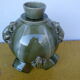 Large vase barbotine art deco sign latour
