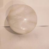 Round alabaster jewelry box