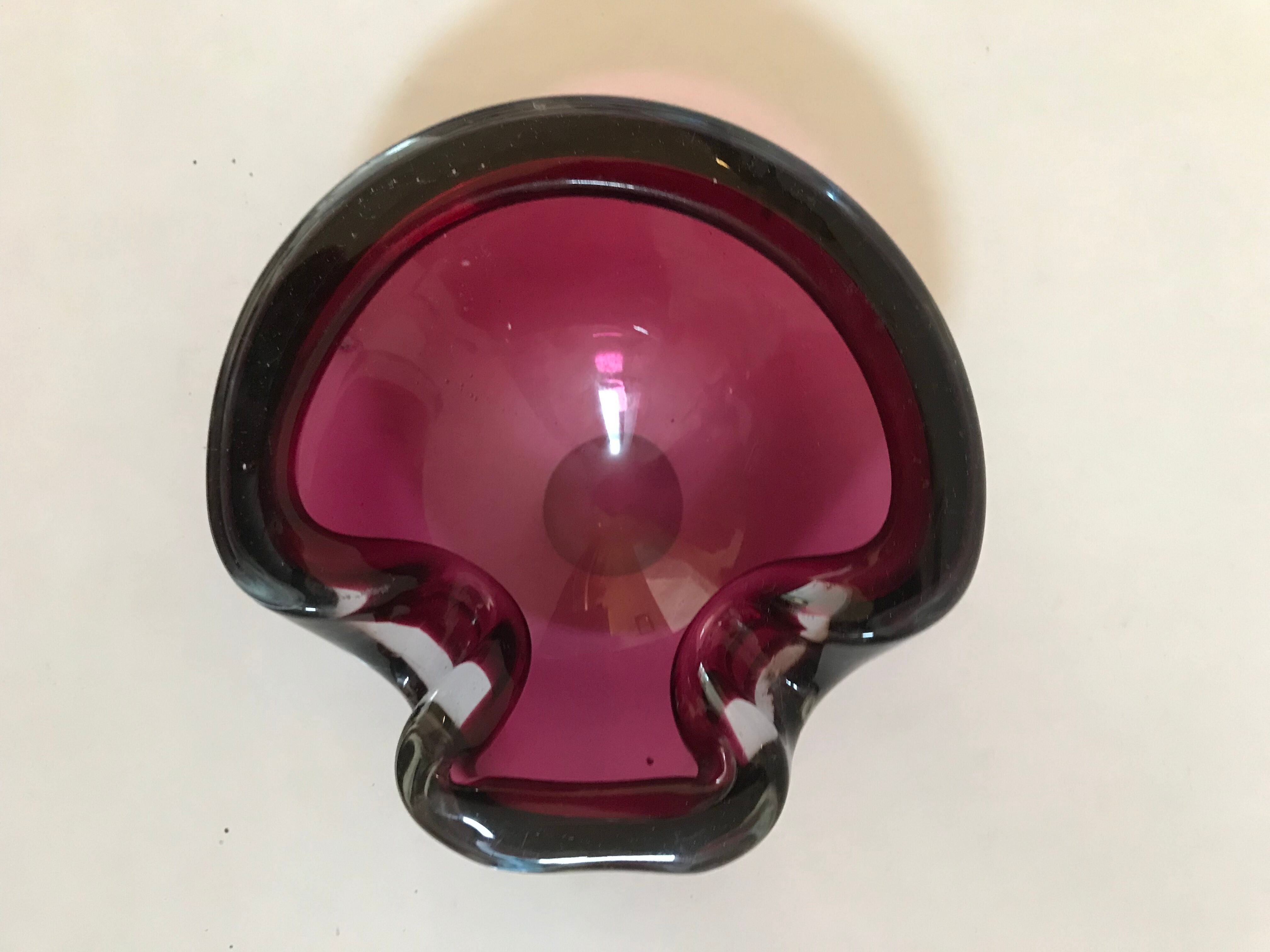 Sommerso ashtray lined pink