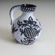 60s ceramic black & white jug