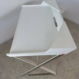 Bureau contemporain design italien  Andrea Lucatello pour Cattelan Italia modèle Qwerty bois et cuir