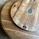 Cheese platter, rotating centrepiece in solid wood ⌀ 78 cm