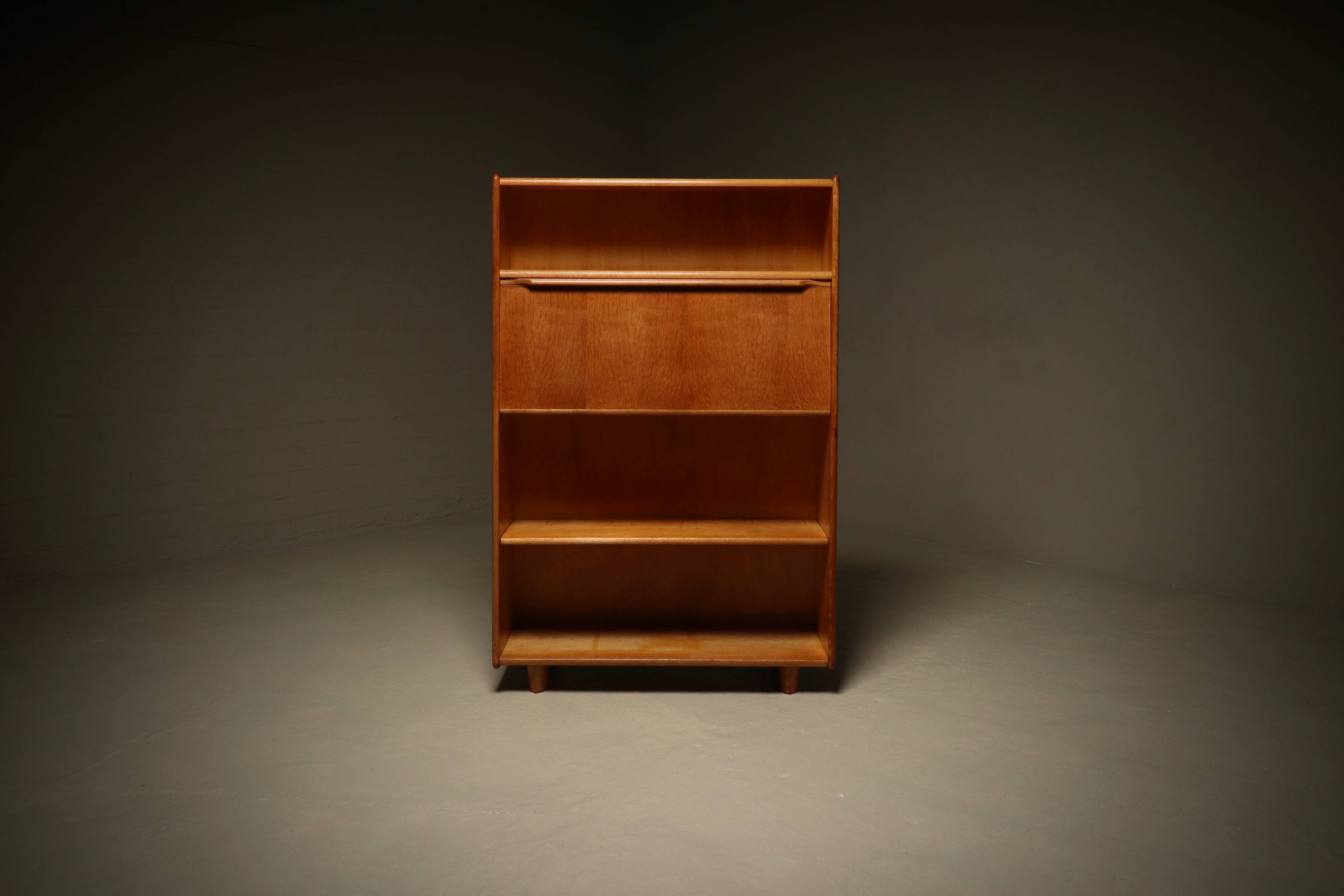 Oak Series Secretary Cabinet Model BE04 by Cees Braakman for Pastoe 1950s