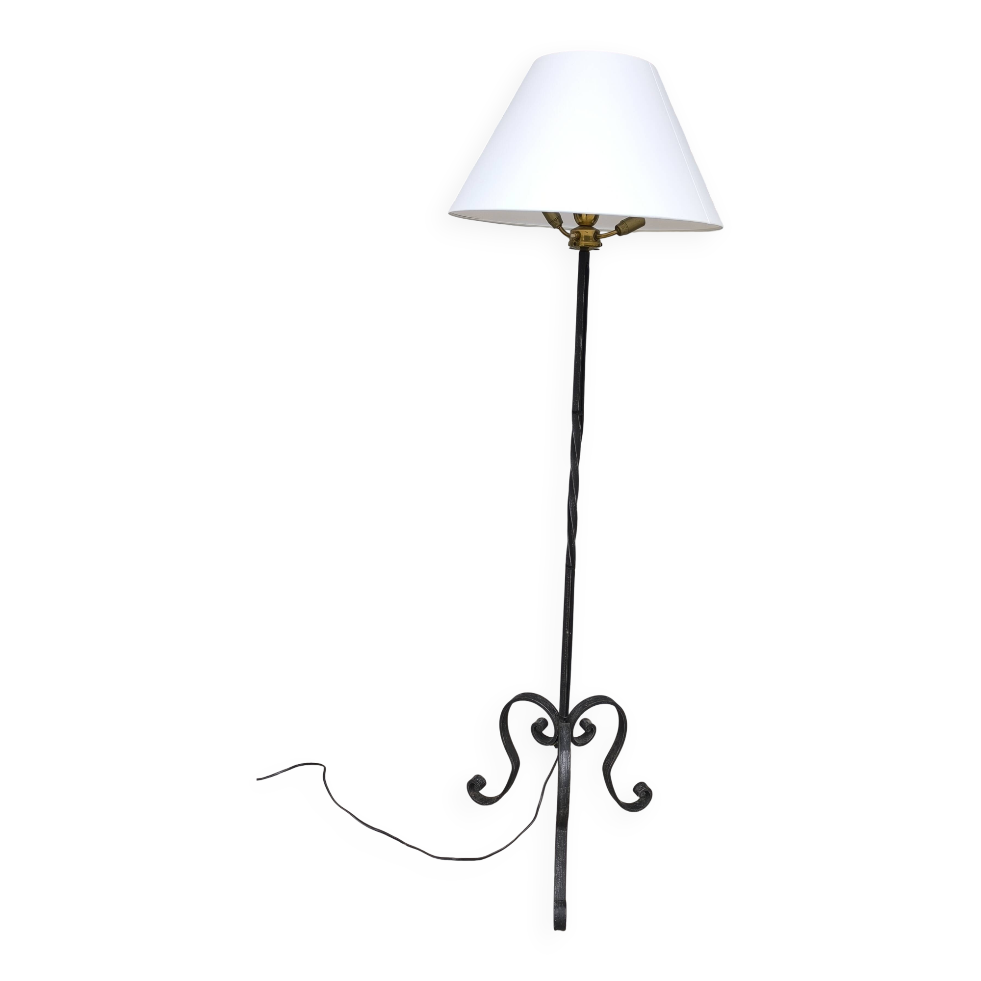Wrought iron floor lamp 1950