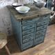 Workshop furniture with drawers, metal and wood
