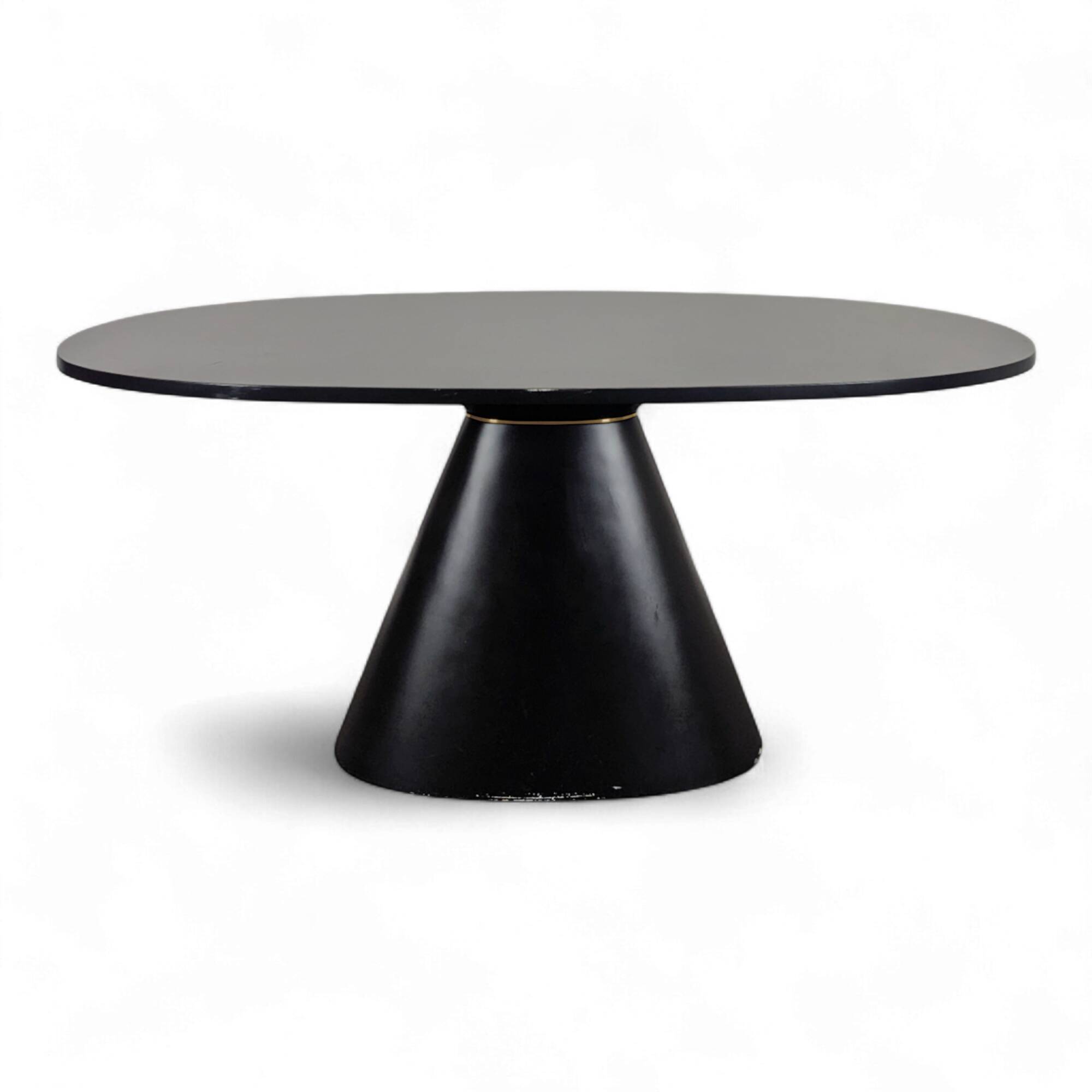 Wood and fiberglass dining table