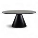 Wood and fiberglass dining table