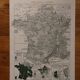 Original lithograph on France (physics + agricultural and forestry)