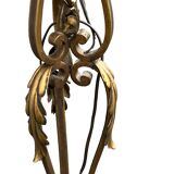 Large bronze floor lamp