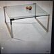 T53 Coffee and Side Tables in Brass and Glass by Peter Ghyczy, 1970s, Set of 3