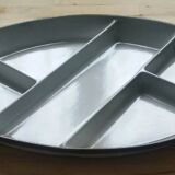 Dish with ceramic compartments