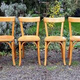 6 Baumann chairs no. 55, 1950s