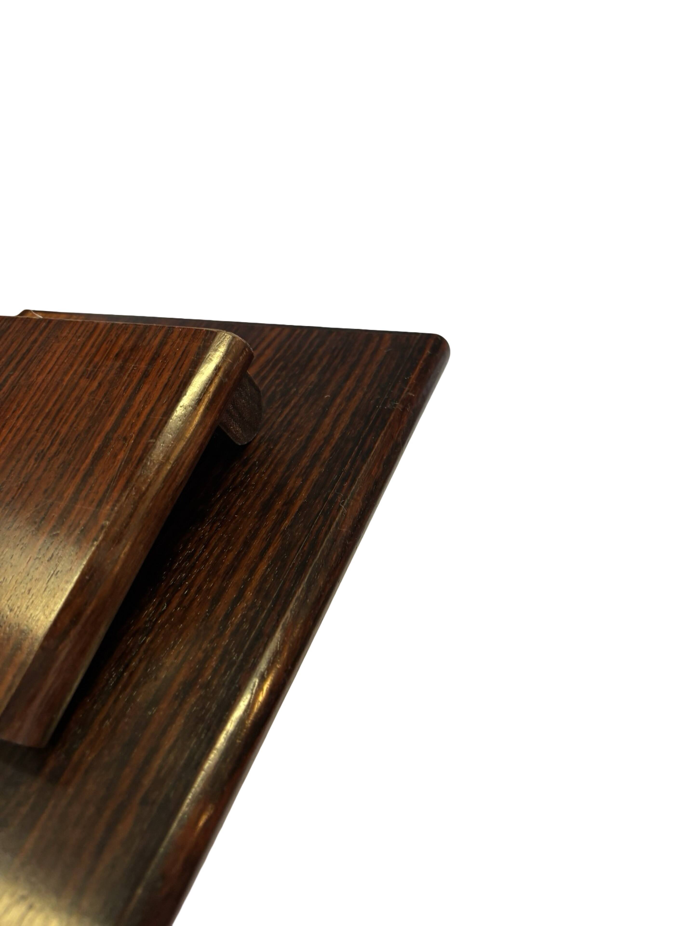 Vintage plant table small side table with rosewood tiles