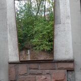 Vintage asymmetrical mirror