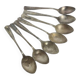 Art Deco brass spoons, 1950s, set of 6