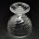 Modernist sugar bowl, transparent glass, Ząbkowice, Poland, 1970s