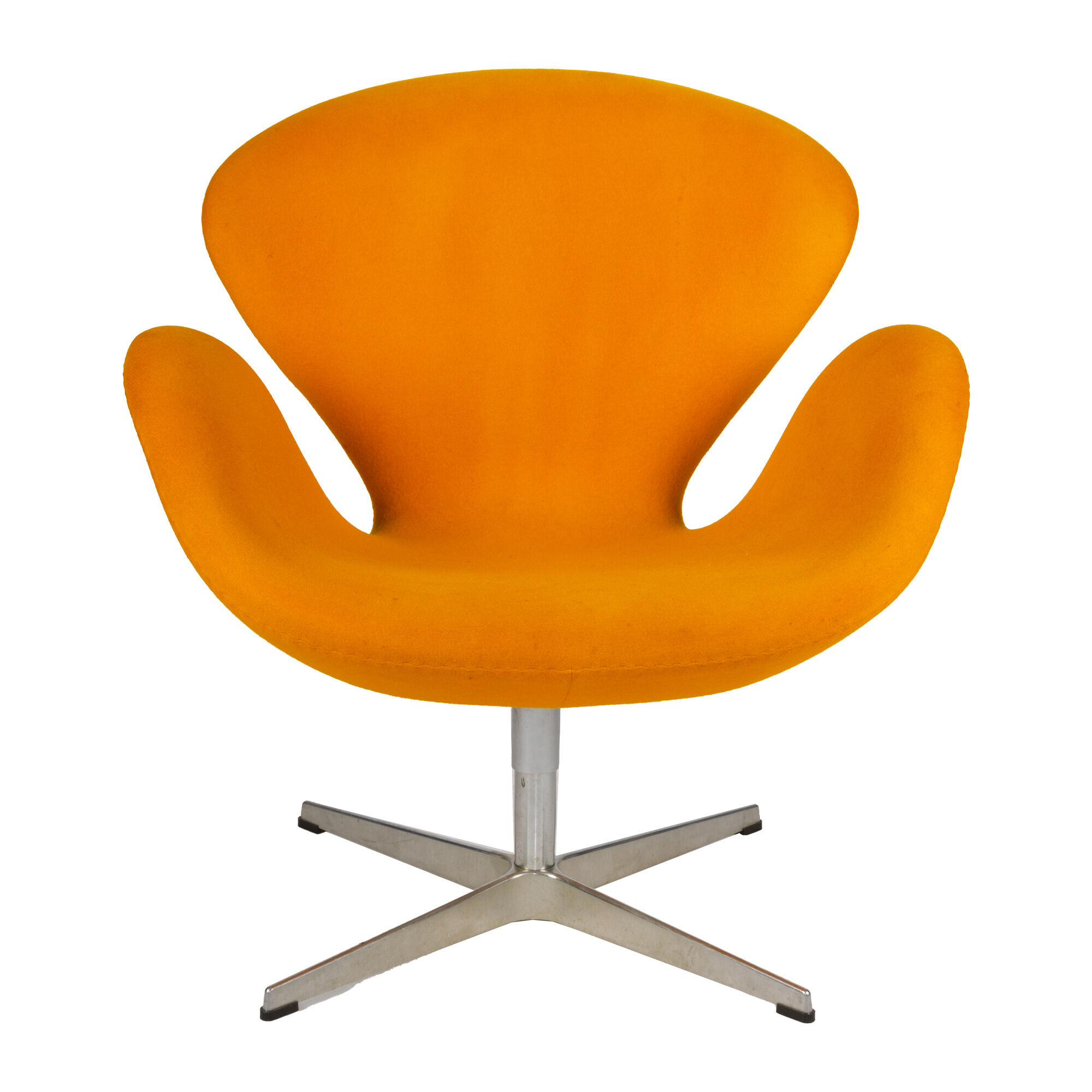 Yellow Model 3320 Swan Chair by Arne Jacobsen for Fritz Hansen