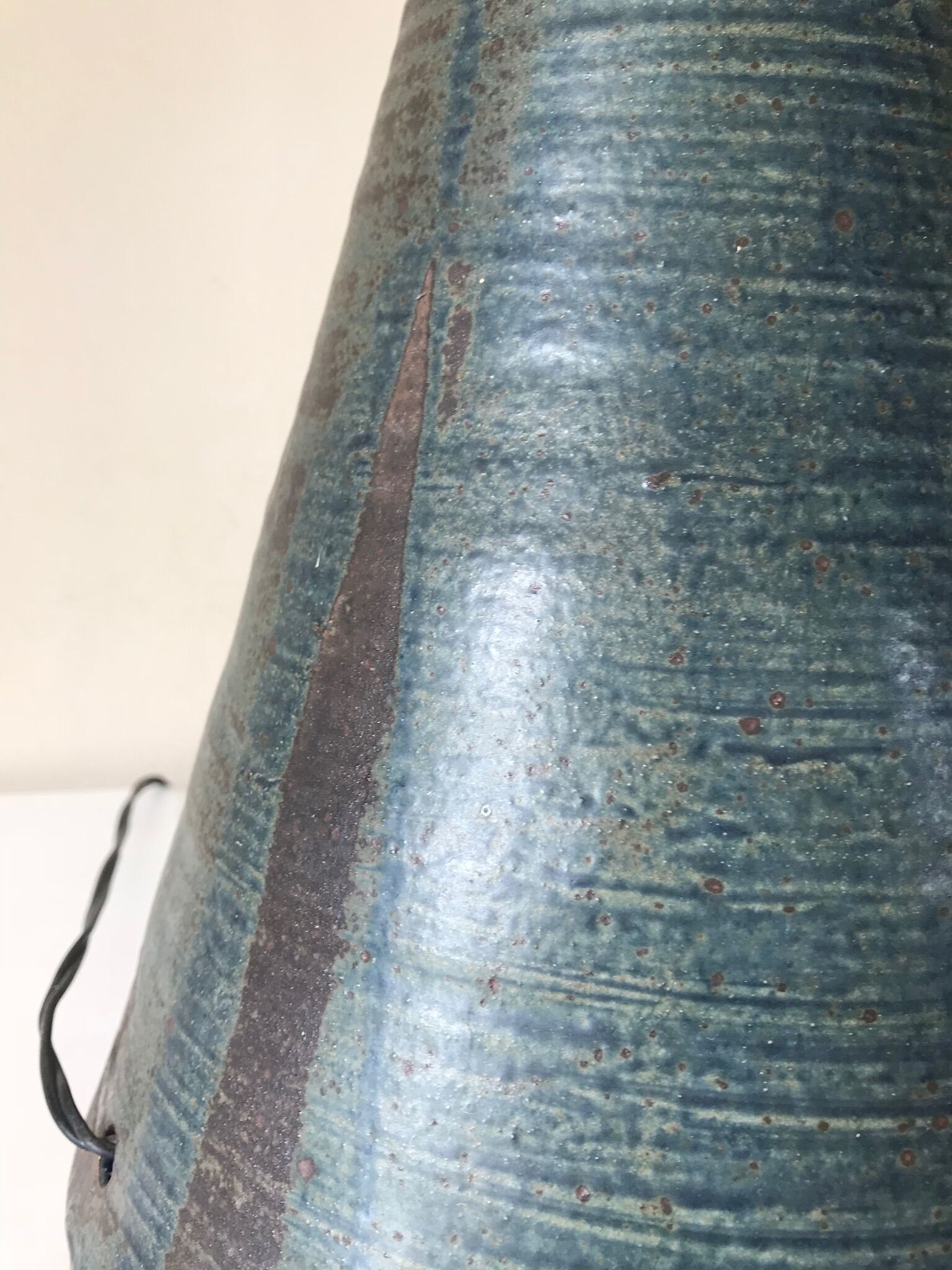 Lamp sandstone ceramic vintage 1960