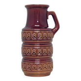 vintage brown West Germany Scheurich can vase