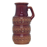 vintage brown West Germany Scheurich can vase
