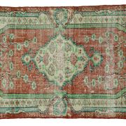 Anatolian handmade vintage rug 223 cm x 133 cm