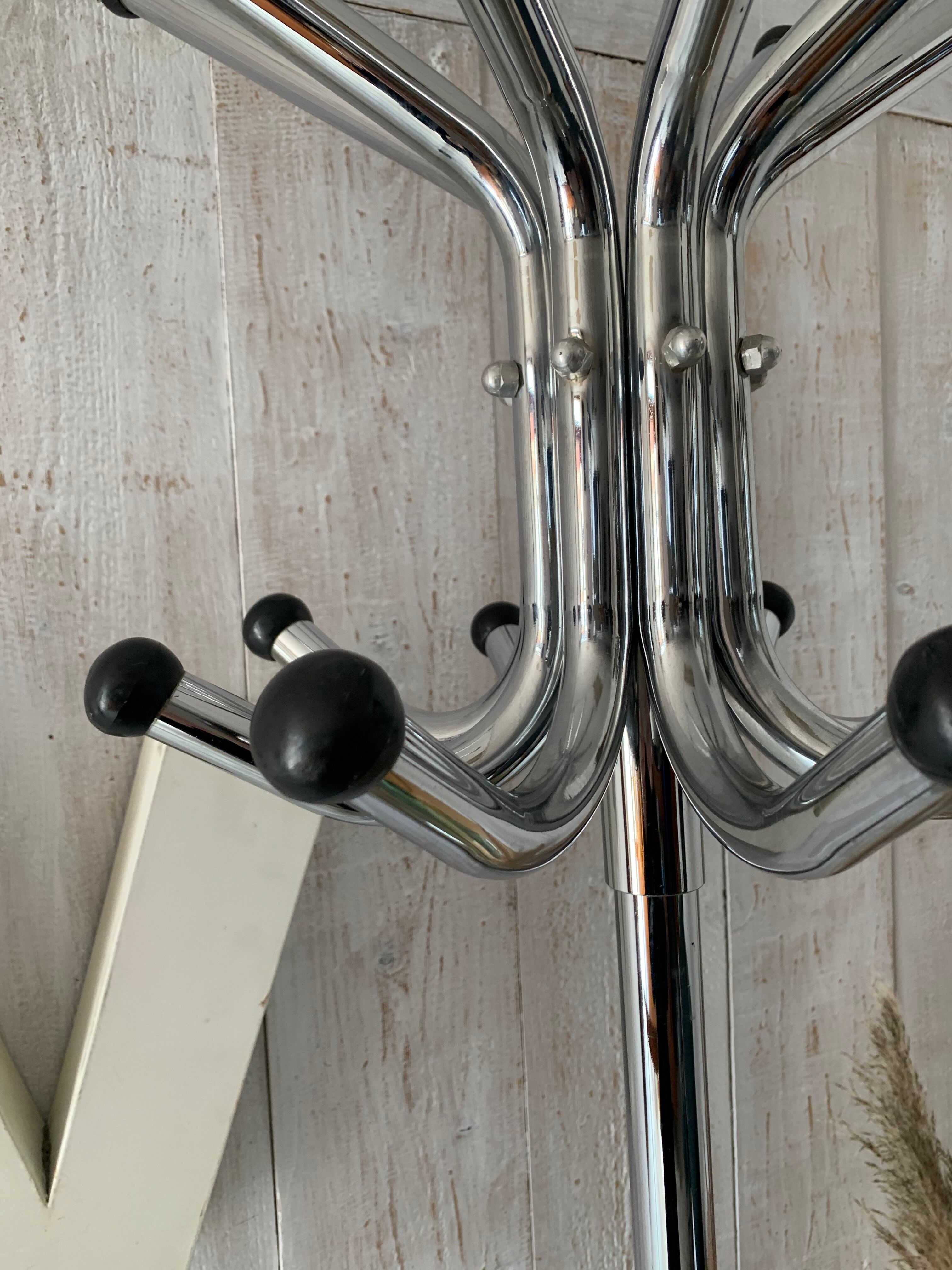 Porte manteaux chromé