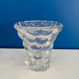 P Davesn honeycomb crystal vase, France