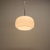Art deco big glass pendant lamp, 1930s