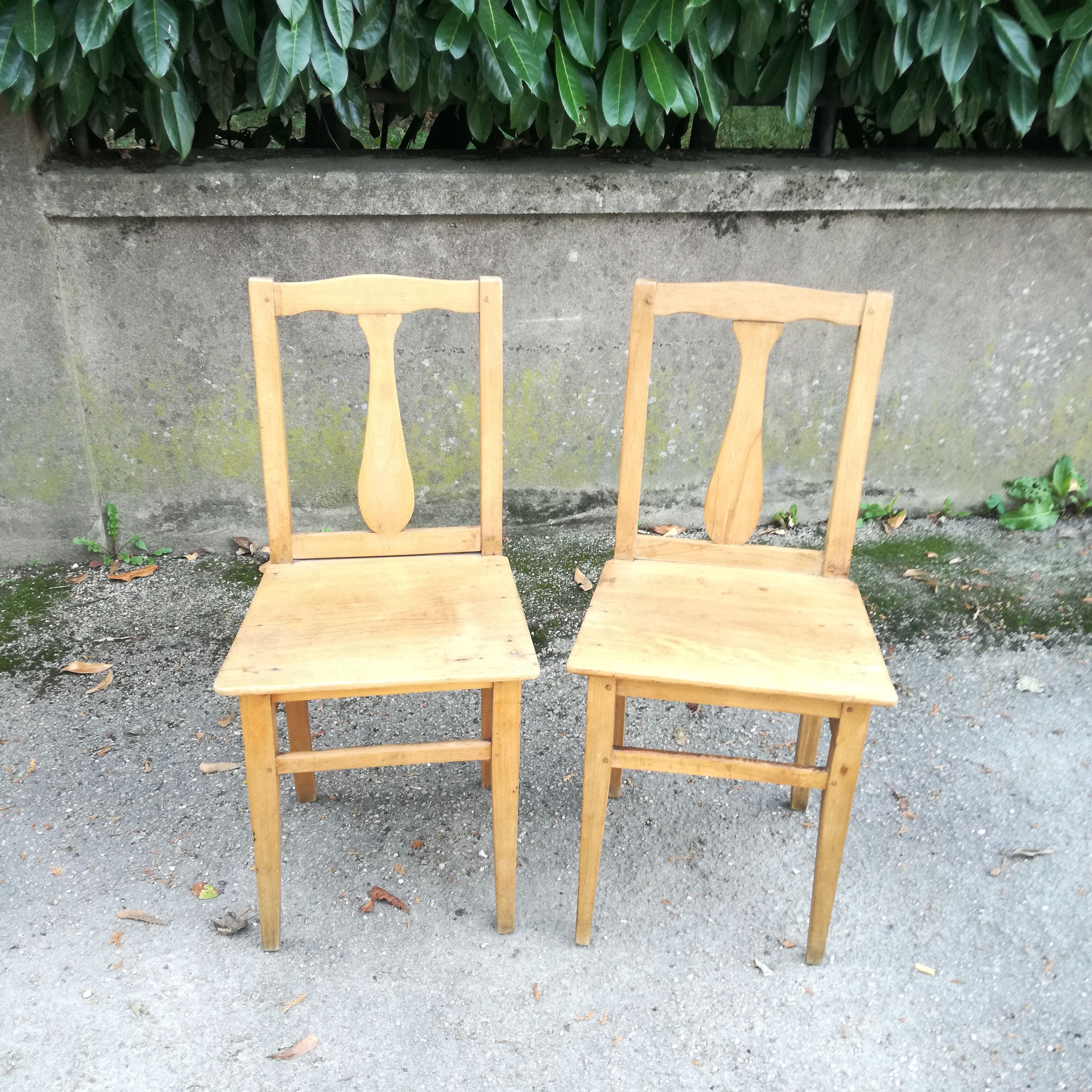 Chaise en bois, France 1940